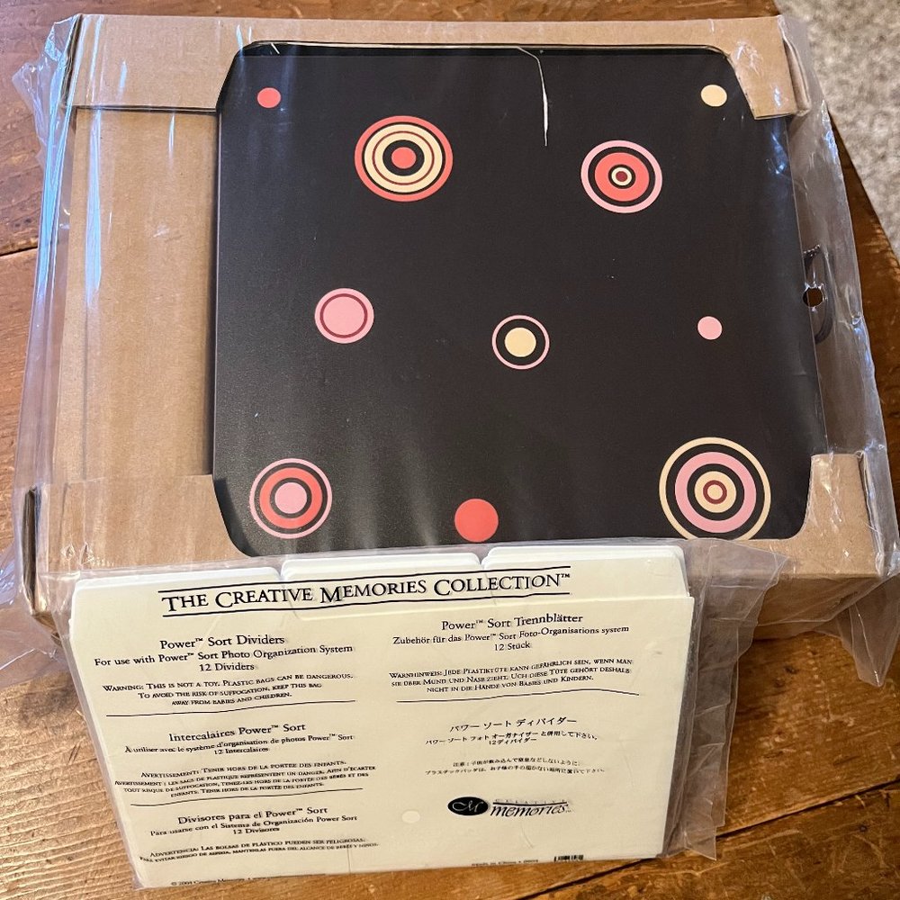 Creative Memories Power Sort Mini Box Limited Edition w/Power Sort Dividers, New